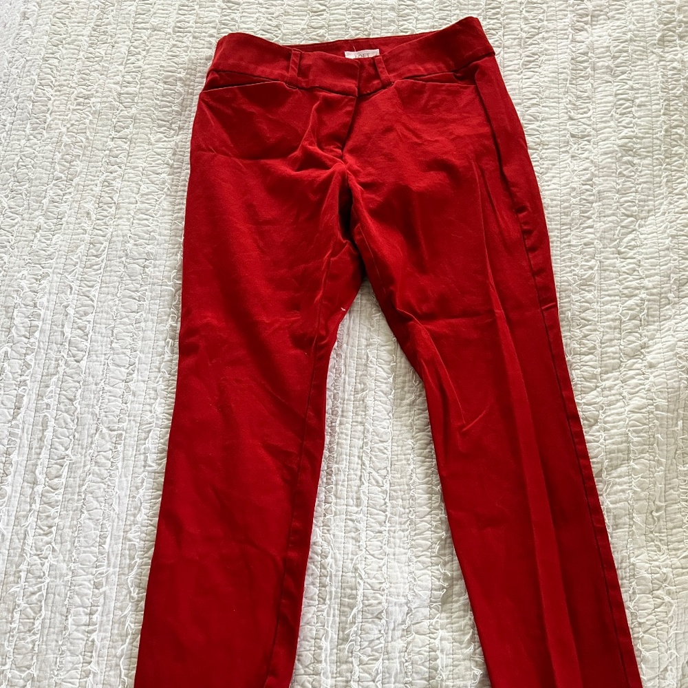Red Loft Outlet Skinny Ankle Pants